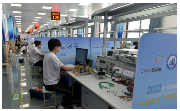 國賽動態(tài) | 2021年全國職業(yè)院校技能大賽【中職組】電子電路裝調與應用賽項·比賽實況